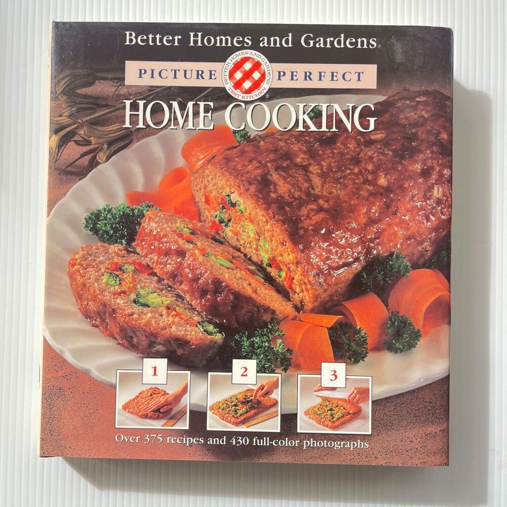 Better Homes and Gardens Picture Perfect Home Cooking Vintage 1994 HC w/ DJ
